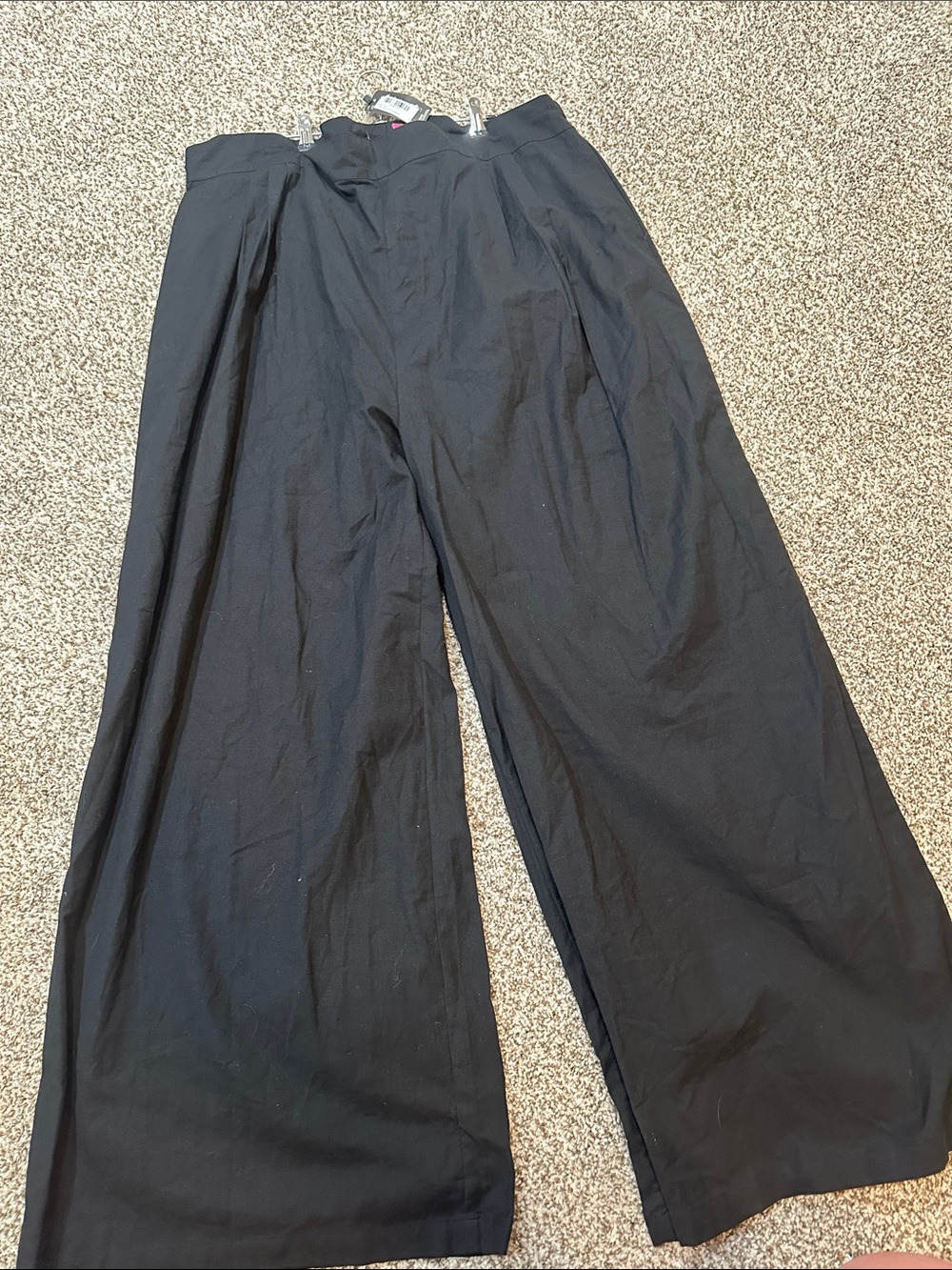 PrettyLittleThing Black Wide Leg Pants